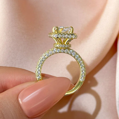 Radiant Cut Vintage Ring For Everyday Wear