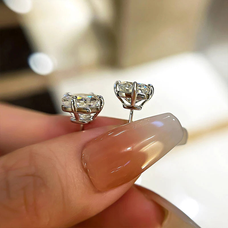 Cushion Cut Vintage  Stud Earrings