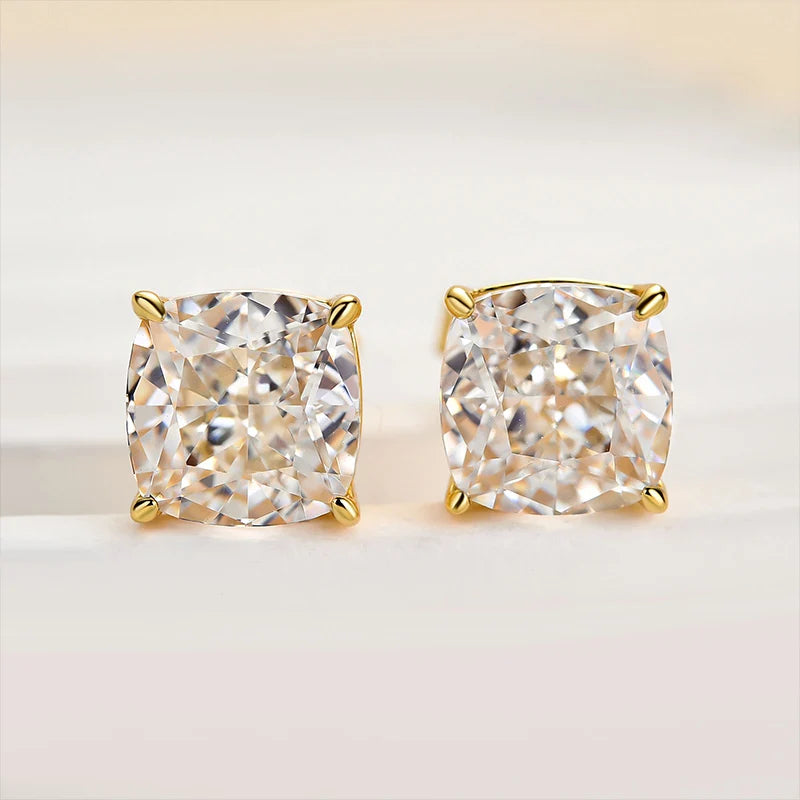 Cushion Cut Women's Stud Earrings