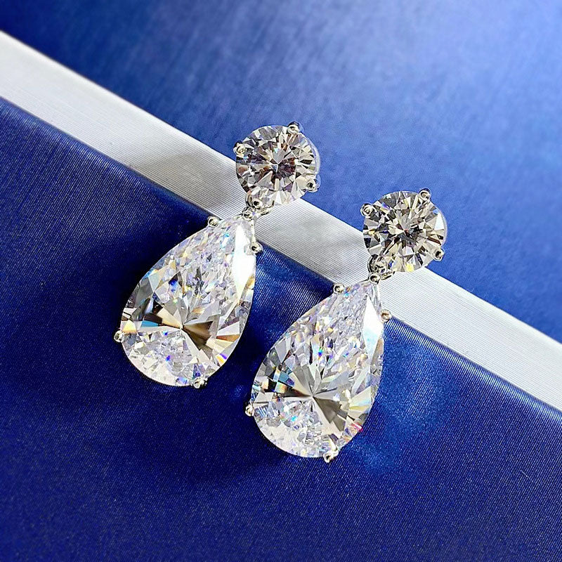 Sparkle Pear Cut Women's Earrings