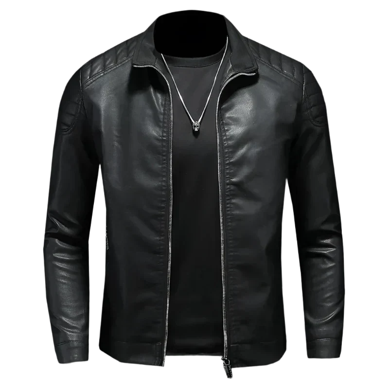 Timeless Trail Men's Leather Jacket for Classic Style and Comfort