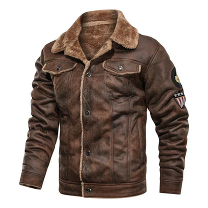 Storm Seeker - Men's leather jacket for adventurous style statements