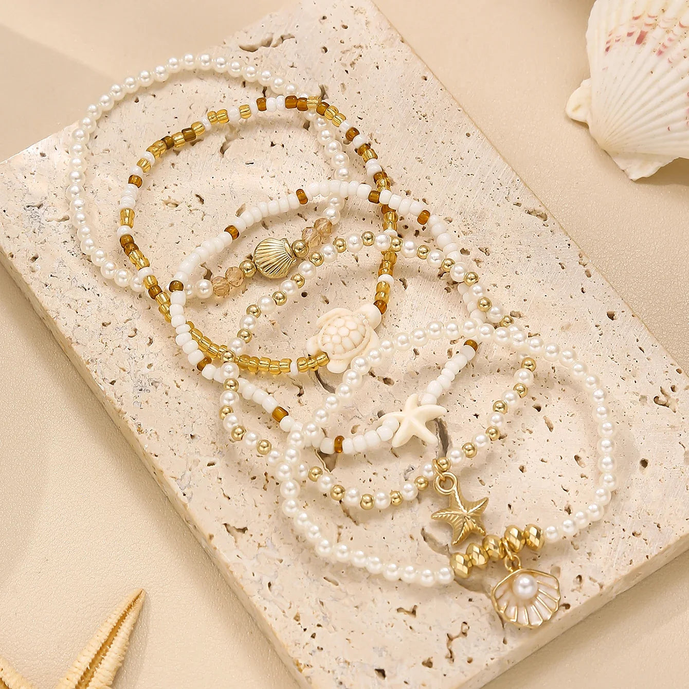 Ocean Dreams Pearl Bracelet Set