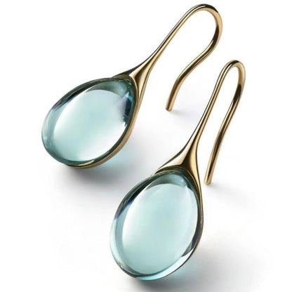 Minimalist Crystal Drop Earrings