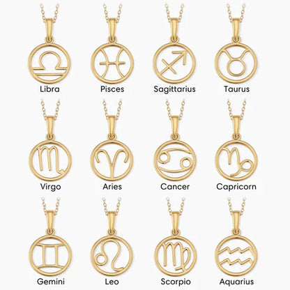 Zodiac sign necklace