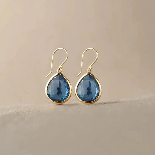 Retro Blue Crystal Drops