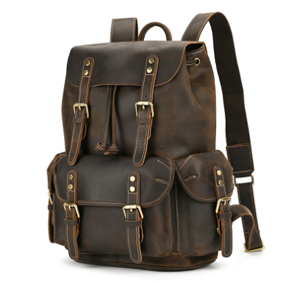 Leather travel backpack | LUND