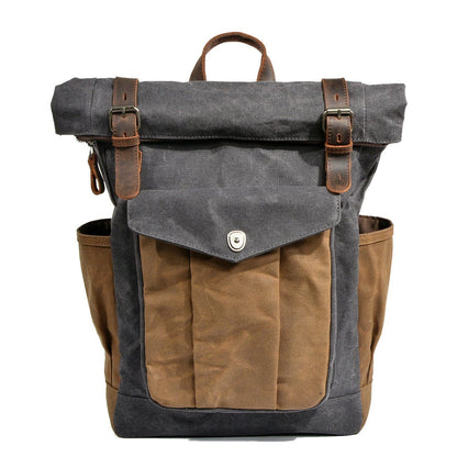Canvas roll-top backpack | MARSEILLE