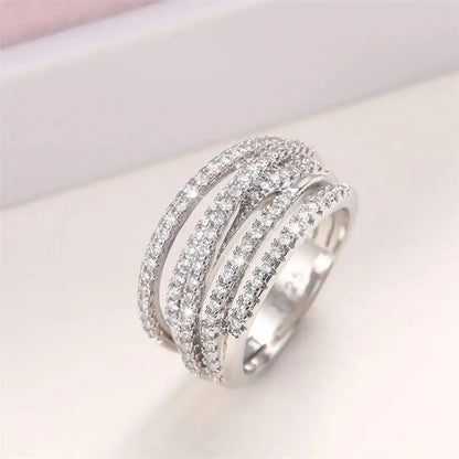 Layered Zirconia Cross Ring