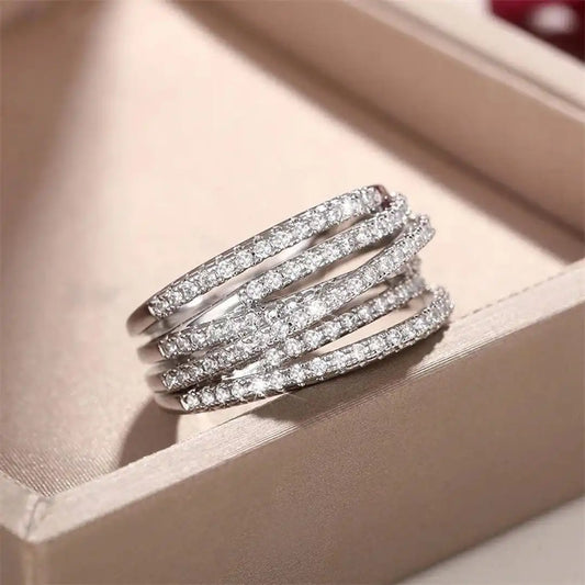Layered Zirconia Cross Ring