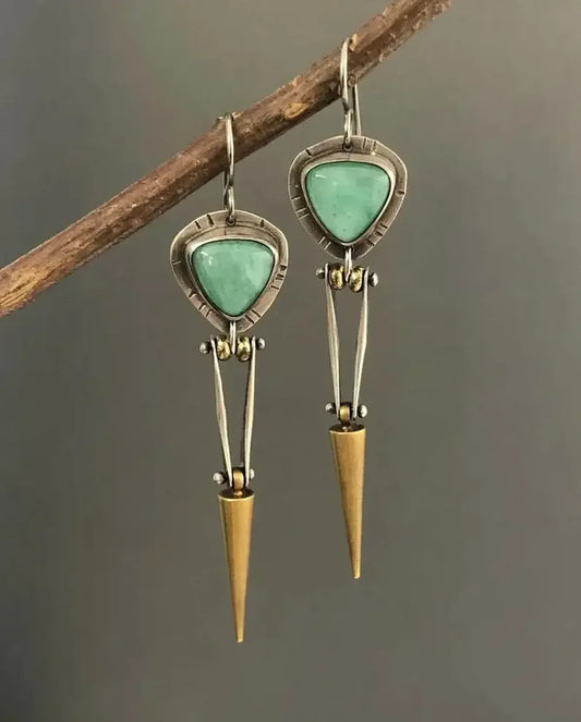 Vintage Nature Stone Earrings