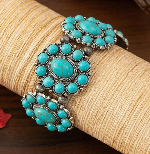 Elegant Vintage Ethnic Turquoise Bracelet