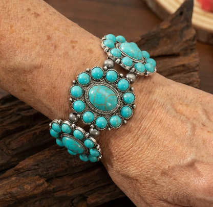 Elegant Vintage Ethnic Turquoise Bracelet