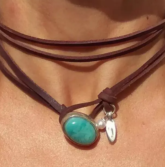 Vintage Turquoise Pearl Multi Layered Necklace