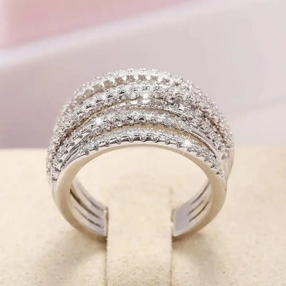 Layered Zirconia Cross Ring
