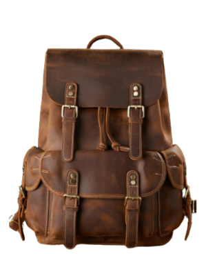 Leather travel backpack | LUND