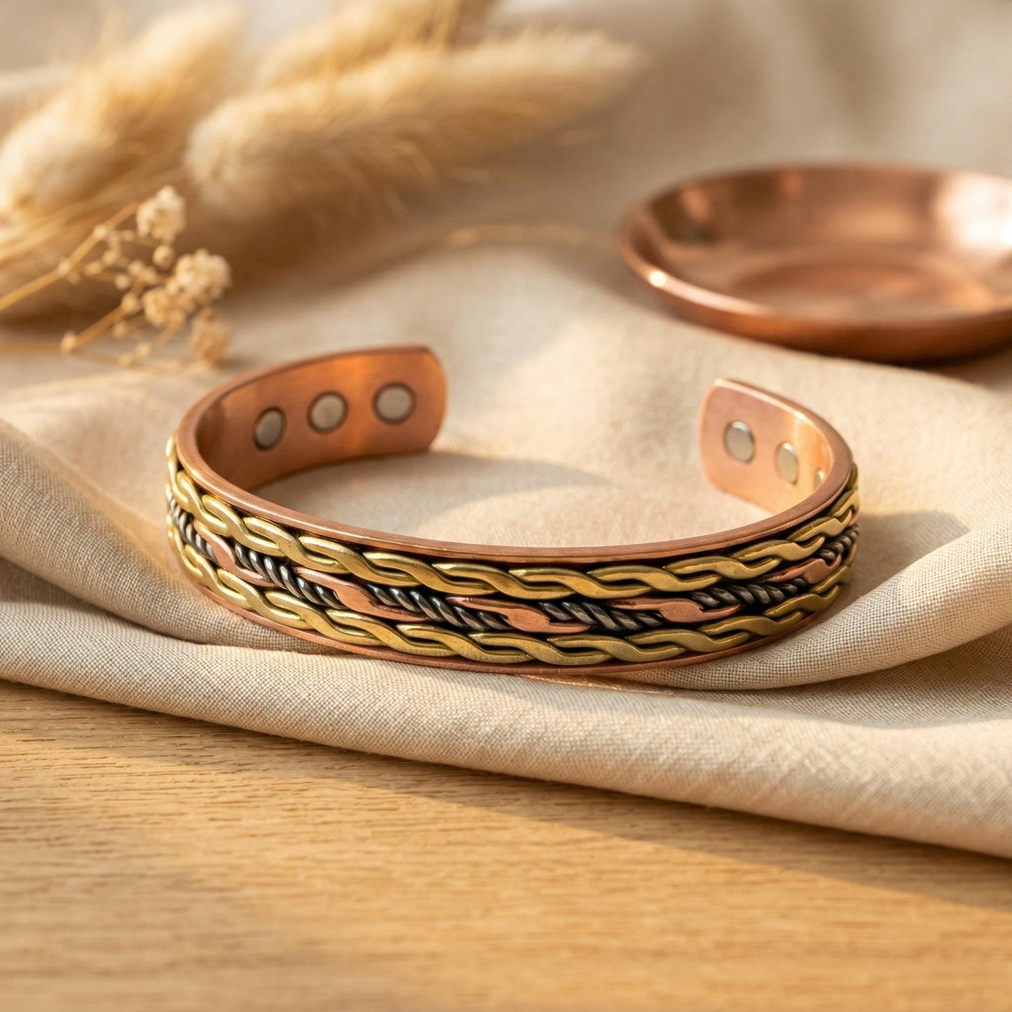 Zarinos's Weave Copper Bracelet