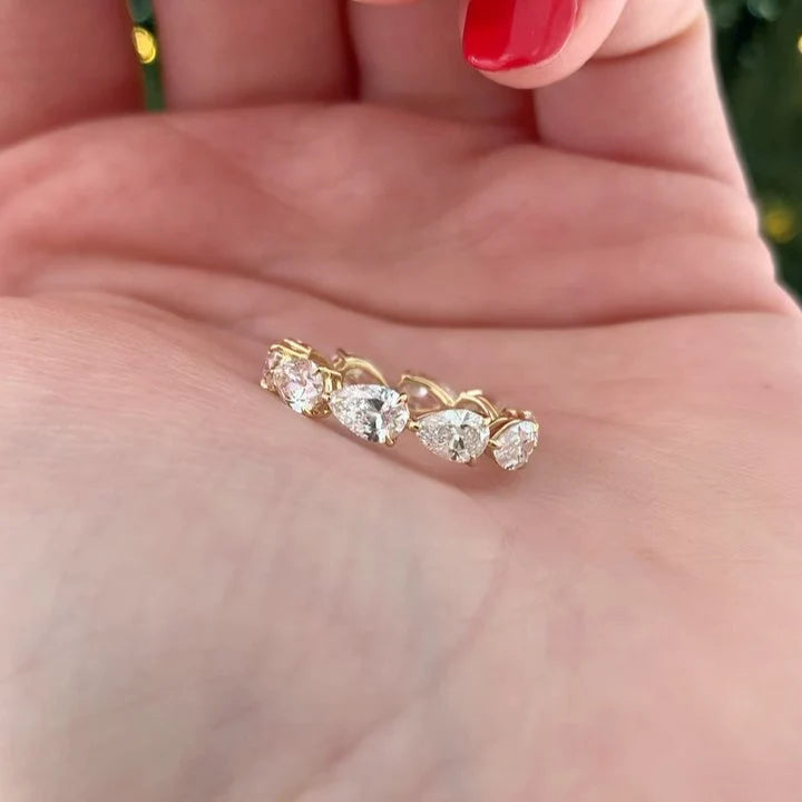 Eternity Pear Cut Wedding Ring