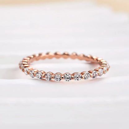 Round Cut Full Eternity Classic Ring