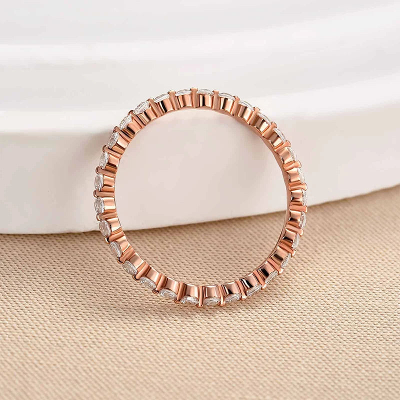 Round Cut Full Eternity Classic Ring