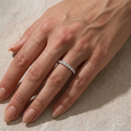 Radiant Cut Elegant Wedding Ring