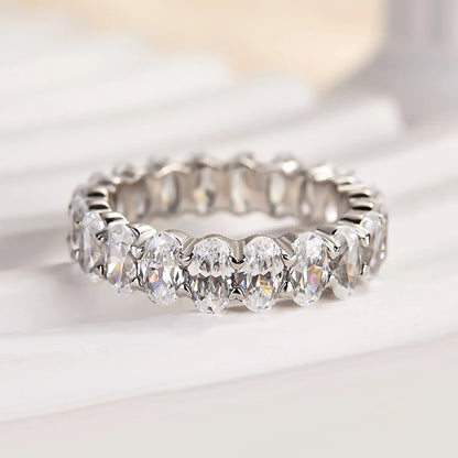 Oval Cut Wedding Ring for Everyday Wear