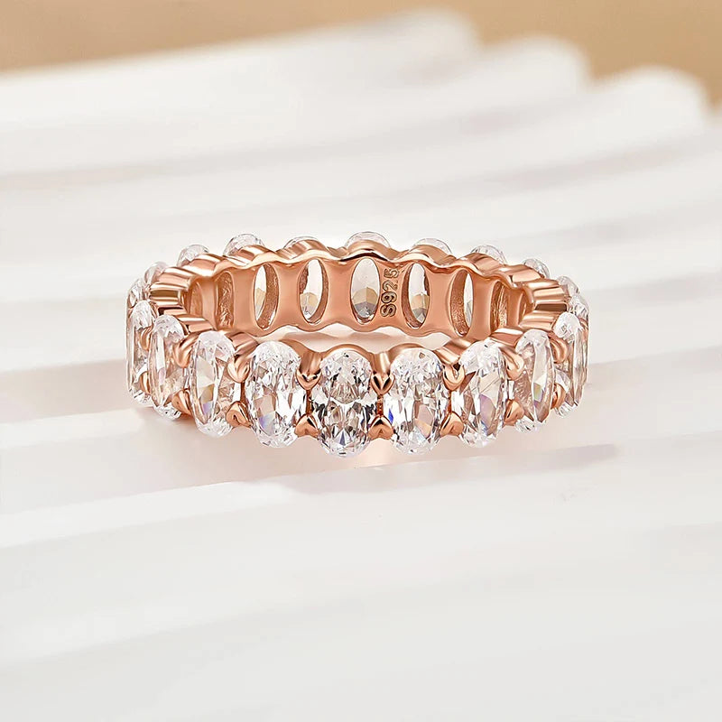 Oval Cut Wedding Ring for Everyday Wear