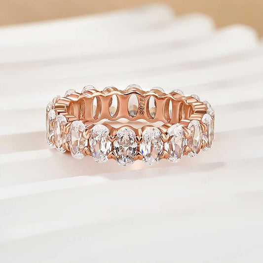 Oval Cut Wedding Ring for Everyday Wear