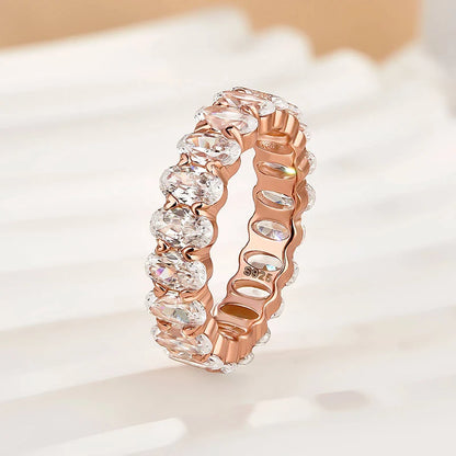 Oval Cut Wedding Ring for Everyday Wear
