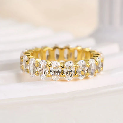 Oval Cut Wedding Ring for Everyday Wear