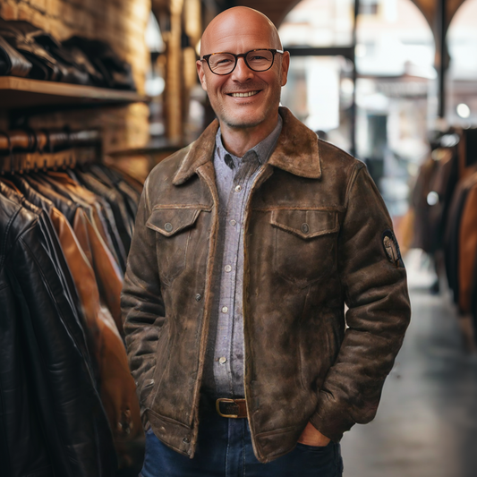 Flight Streak leather jacket