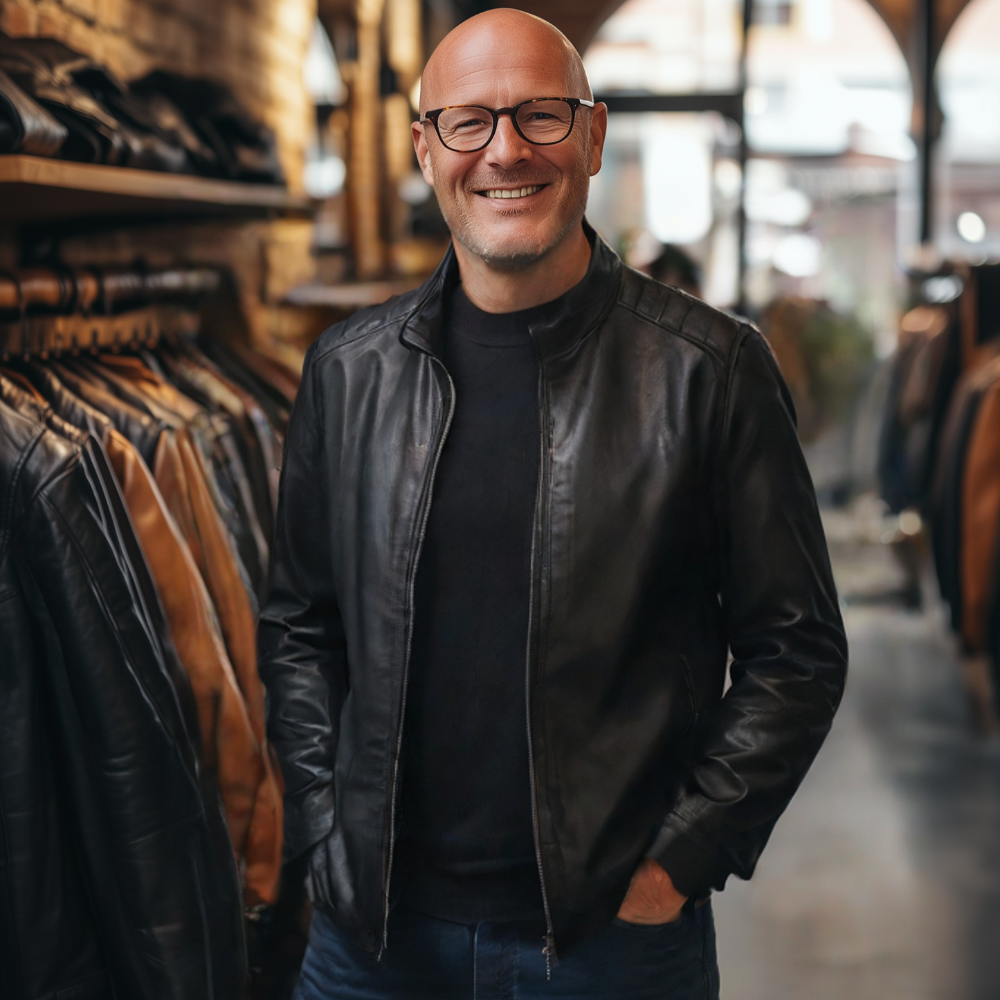 Timeless Trail Men's Leather Jacket for Classic Style and Comfort