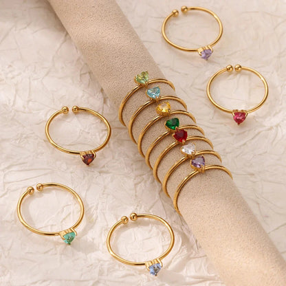 Adjustable Birthstone Ring