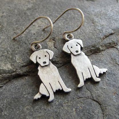 Tiny Golden Retriever Earrings