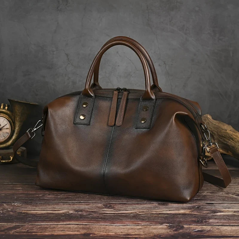 Vintage Leather Handbag for Women