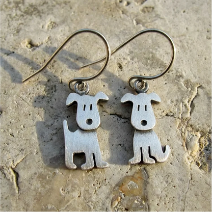 Vintage Puppy Earrings