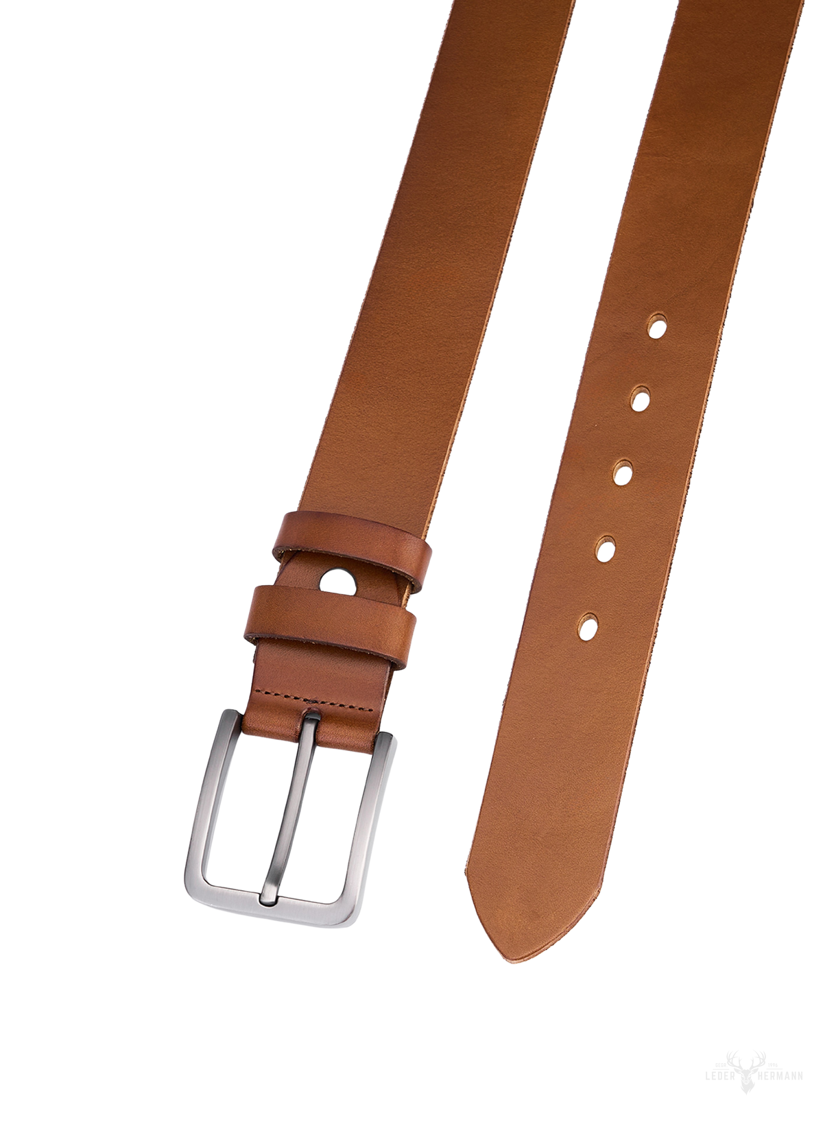 Elegant leather trouser belts