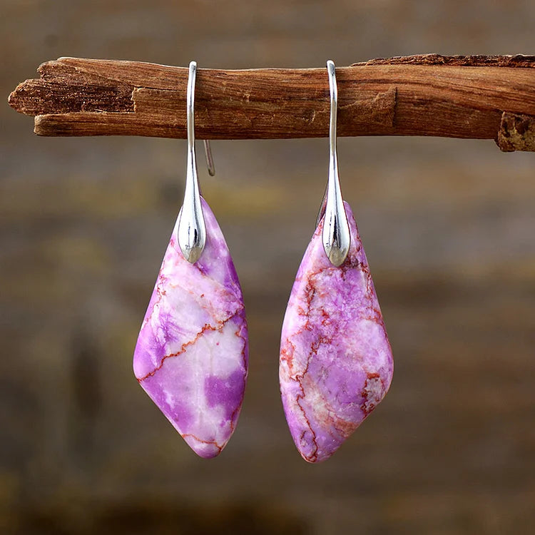 Vintage Natural Stone Earrings