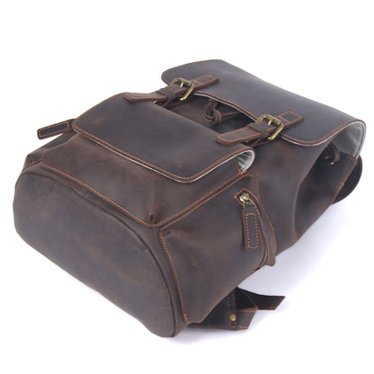 Leather backpack with drawstring | FLAM