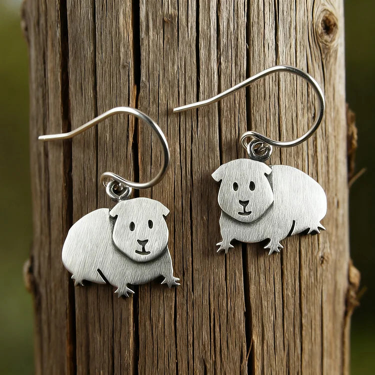 Vintage Guinea Pig Earrings