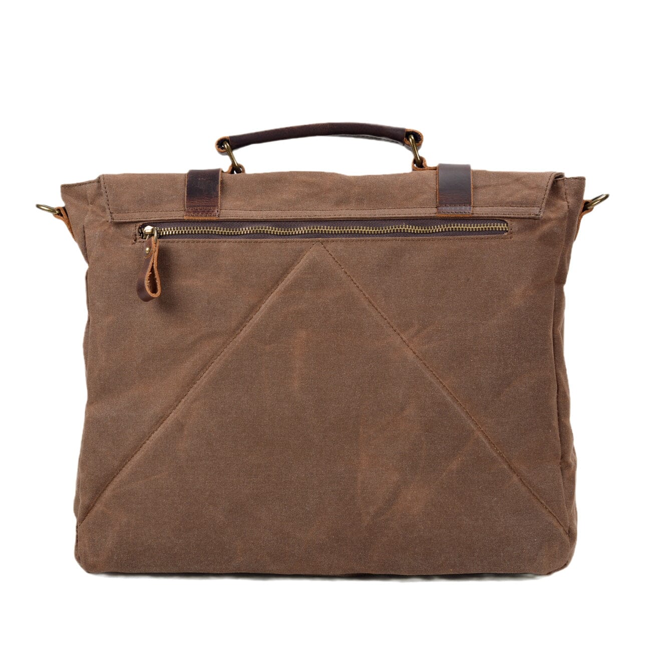 Canvas and leather shoulder bag | BRUGES