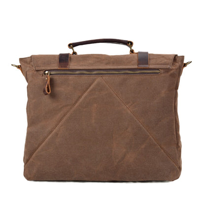 Canvas and leather shoulder bag | BRUGES