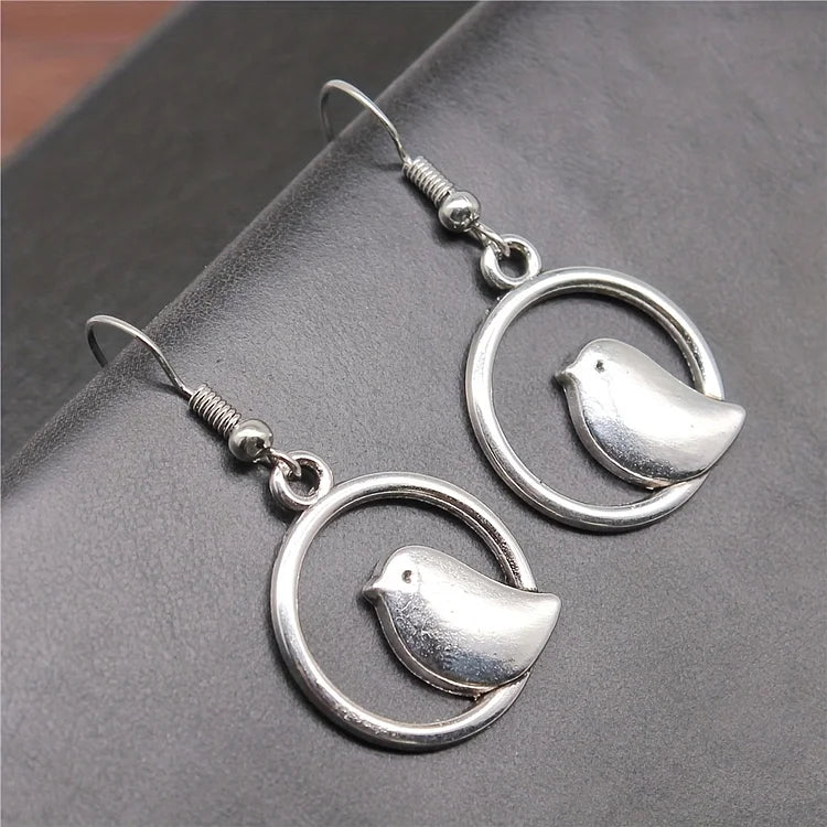 Vintage Simple Animal Bird Earrings