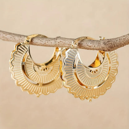 Vintage Hip Hop Style Hoop Earrings