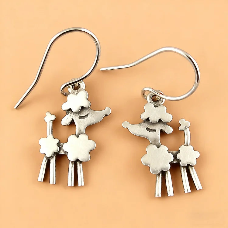 Vintage Poodle Earrings