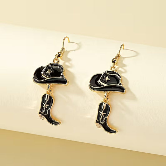 Western Noir Grace Drop Earrings