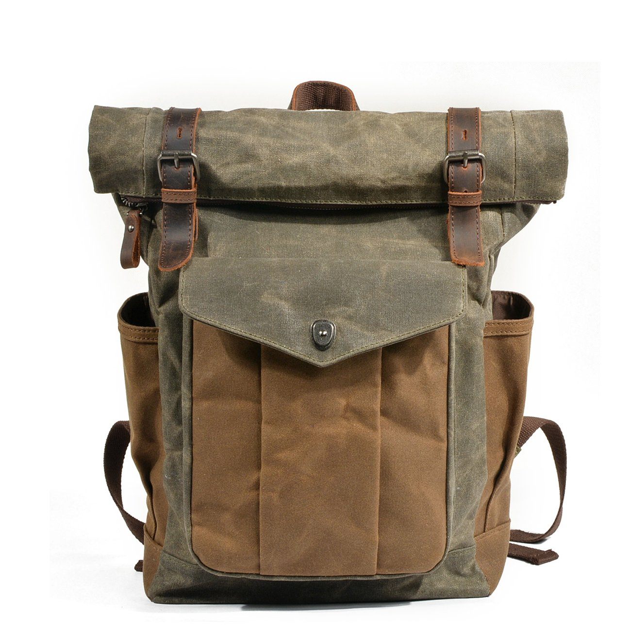 Canvas roll-top backpack | MARSEILLE