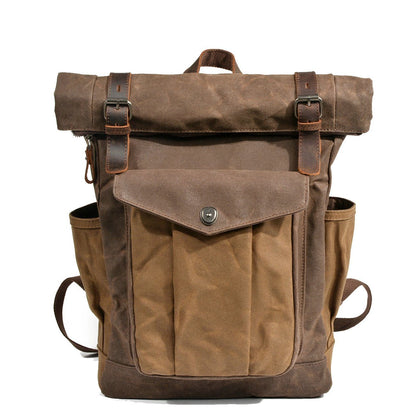 Canvas roll-top backpack | MARSEILLE