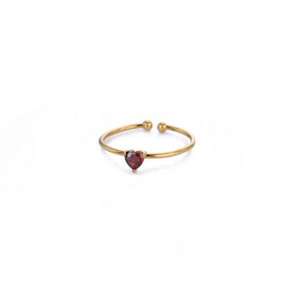 Adjustable Birthstone Ring