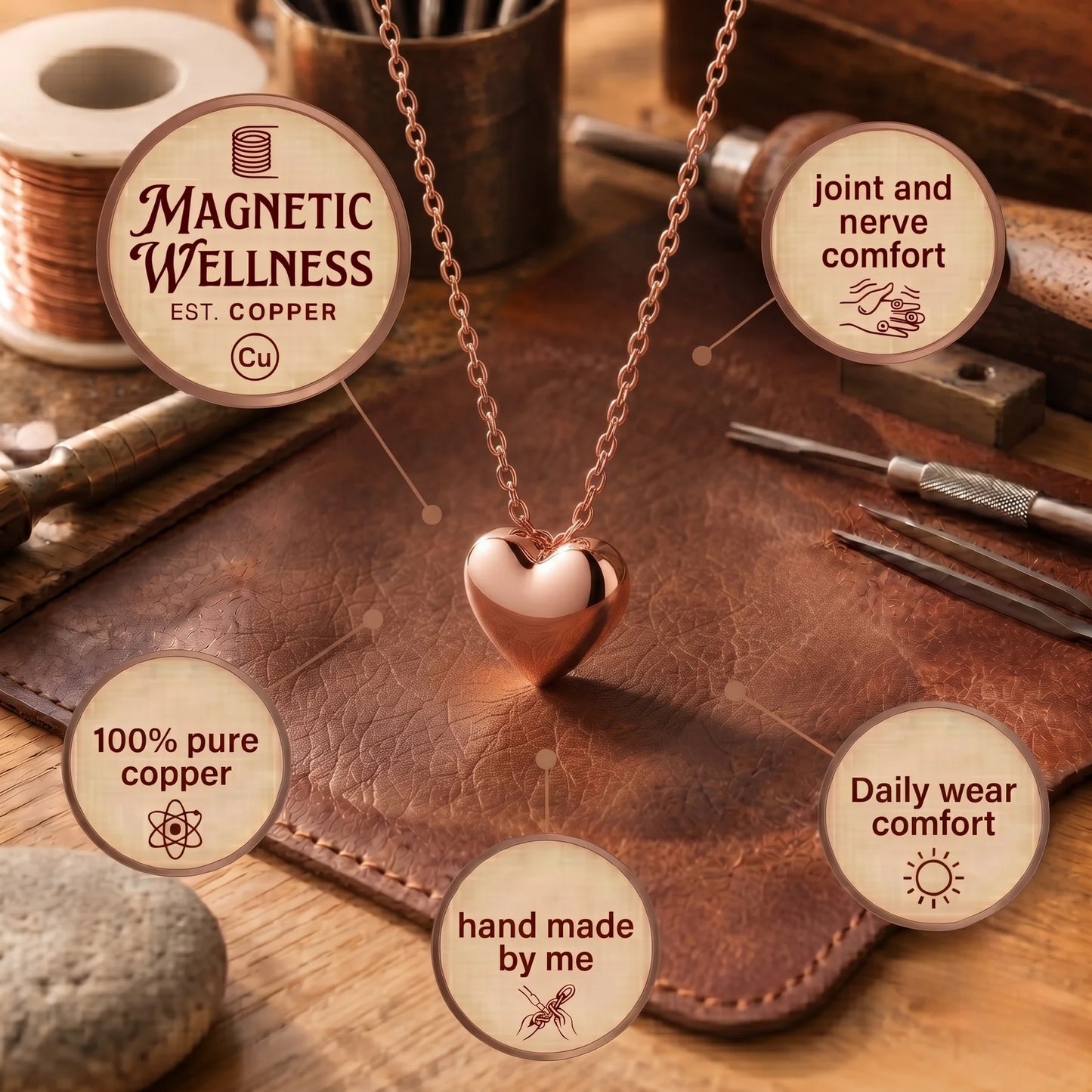 Zarinos's Kern Copper Necklace